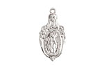 Nunn Design Sterling Silver (plated) Herald Medallion 13x27mm