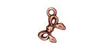 TierraCast Antique Copper (plated) Bow Charm 11x17mm