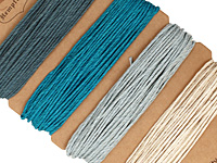Shades of Aquamarine Hemp Twine 20 lb, 29.8 ft x 4 colors