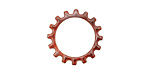 C-Koop Enameled Metal Wisteria Purple Open Gear 19mm
