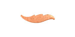 Copper Left Small Slender Leaf Blank 6x24mm