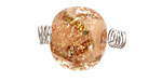 Unicorne Beads Sorcerers Stone w/ Copper Rondelle 16x20mm