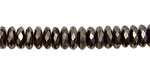 Hematite Faceted Rondelle 8mm