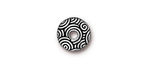 TierraCast Antique Silver (plated) Large Hole Spiral Dance Bead Cap 3x11mm