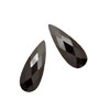 Onyx Faceted Flat Teardrop 7x18mm