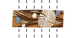 Humble Beads Polymer Clay Gold 6 Hole Branch Cuff 11-12x34mm
