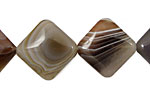 Botswana Agate (rich color) Diamond 22-23mm