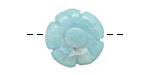Amazonite Carved Flower 18mm