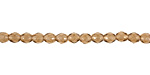 Czech Fire Polished Glass Luster Smoky Topaz Round 3mm