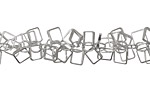Silver (plated) Diamond Drop Chain
