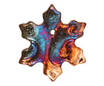 XAZ Raku Luster Snowflake Pendant 35-40mm