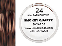 Parawire Smoky Quartz 24 gauge, 20 yards