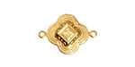 Brass Ornate Clover Link 22x16mm