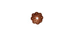 TierraCast Antique Copper (plated) Oasis Bead Cap 8mm