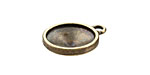 TierraCast Antique Brass (plated) Faceted Drop 17x21mm