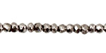 Golden Pyrite (titanium) Faceted Rondelle 3mm