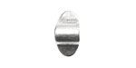 Nunn Design Antique Silver (plated) Ponytail Holder 10x19mm