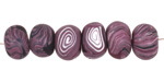 Humble Beads Polymer Clay Violet Tiny Disk 7x10-11mm