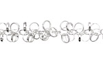 Silver (plated) Falling Ring Chain