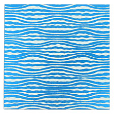 Lillypilly Turquoise Zebra Anodized Aluminum Sheet 3"x3", 24 gauge