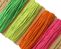 Neon Hemp Twine 20 lb, 29.8 ft x 4 colors