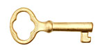 Ezel Findings Gold (matte) (plated) Key 18x38mm