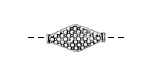 Pewter Dotted Dimond 20x10mm