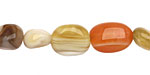 Yellow Botswana Agate Tumbled Nugget 10-16x8-12mm