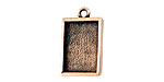 Nunn Design Antique Copper (plated) Mini Rectangle Frame Charm 18x12mm