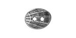 TierraCast Antique Pewter (plated) Oval Shell Button 17x14mm