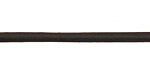Natural Black Round Leather Cord 2mm