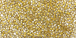 TOHO Luster Black Diamond (with Opaque Yellow Lining) Round 11/0 Seed Bead