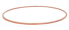 Nunn Design Antique Copper (plated) Small Flat Bangle Bracelet 70mm