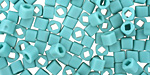 TOHO Opaque Frosted Turquoise Cube 4mm Seed Bead