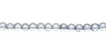 Czech Glass Luster Transparent Blue Round 4mm