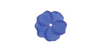 Matte Sapphire Lucite Buttercup Flower 4x14mm