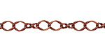 Antique Copper (plated) Twisted Oval & Figure 8 Chain