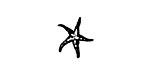 Starfish Mini Rubber Stamp 12mm