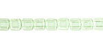 Czech Glass Peridot 2-Hole Tile 6mm