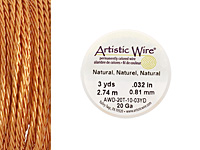 Twisted Artistic Wire Natural 20 gauge, 3 yards