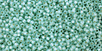 TOHO Milky Light Peridot (with Silver Lining) Round 11/0 Seed Bead