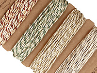 Metallic Classic Hemp Twine 20 lb, 29.8 ft x 4 colors