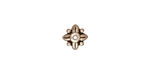 TierraCast Antique Silver (plated) Leaf Bead Cap 8mm