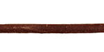 Natural Antique Brown Round Leather Cord 4mm