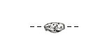 Rustic Charms Sterling Silver Seed Bead 10x5mm