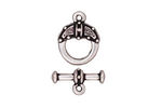 TierraCast Antique Silver (plated) Celtic Toggle Clasp 12x16mm