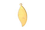 Brass Leaf Blank Pendant 10x27mm