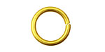 Yellow Anodized Aluminum Jump Ring 18mm, 12 gauge (13.1 mm inside diameter)