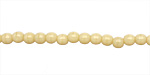 Czech Glass Opaque Light Beige Round 4mm