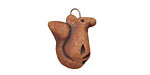 Kylie Parry Ceramic Squirrel Charm 8x21mm